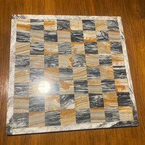 Vintage Marble Granite Chess Board (Without Chess Pieces)